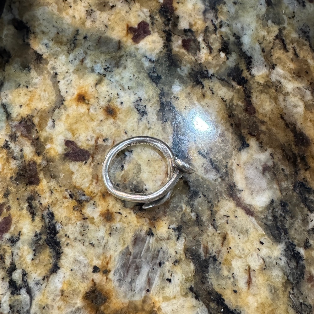 Chrome hearts flat nail ring size 5-7 sterling silver 925  cross 2012